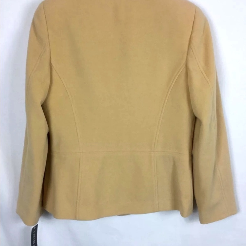 ✨NEW✨Tribal Coat Corn Silk Wool Zip Front Sz 8 - Picture 5 of 6
